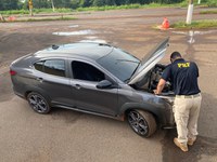 PRF recupera veículo em Nova Alvorada do Sul (MS)