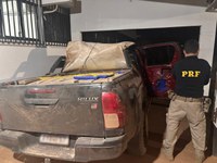 PRF apreende 1,8 tonelada de maconha e recupera caminhonete em Bodoquena (MS)