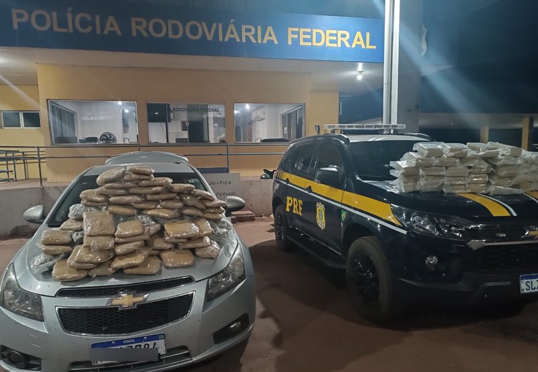 PRF apreende 78 Kg de maconha em Miranda (MS)