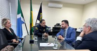 Superintendente da PRF em MS recebe visita institucional de representantes da Receita Federal