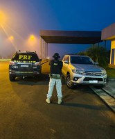 PRF recupera caminhonete em Eldorado (MS)