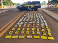 PRF apreende 149 Kg de cocaína em Terenos (MS)