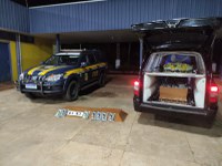 PRF apreende 162 Kg de cocaína escondidos em caixão funerário na BR-262