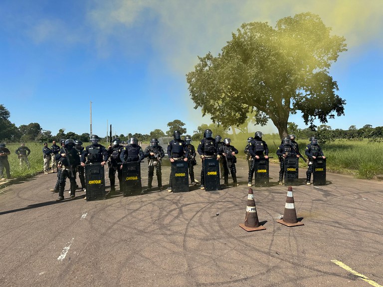 PRF conta com reforço do Grupo de Choque Nacional em Campo Grande (MS)