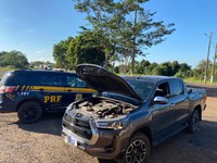 PRF recupera veículo em Nova Alvorada do Sul (MS)