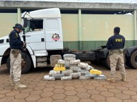 PRF apreende 160 quilos de cocaína em Brasilândia (MS)