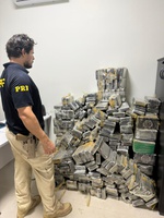 PRF apreende 479 Kg de cocaína em Ribas do Rio Pardo (MS)