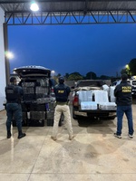 PRF, PF e PM apreendem 1,5 tonelada de maconha em Mundo Novo (MS)