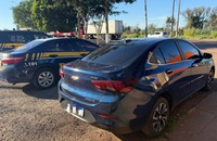 PRF recupera veículo em Nova Alvorada do Sul (MS)
