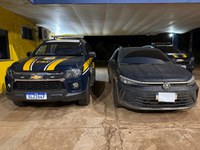 PRF recupera veículo em Água Clara (MS)