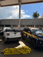 PRF apreende 102 Kg de maconha em Maracaju (MS)