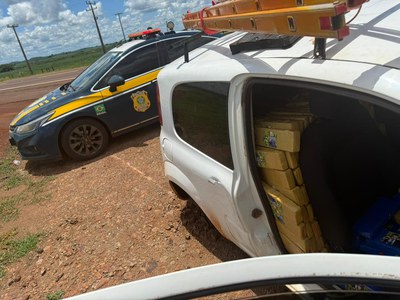 PRF apreende 912 Kg de maconha em Sidrolândia (MS)