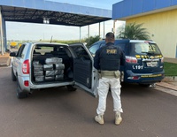 PRF apreende 156 Kg de maconha em Eldorado (MS)