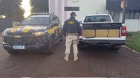 PRF apreende 858 Kg de maconha em Maracaju (MS)