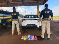 PRF apreende 10 quilos de haxixe em Ponta Porã (MS)