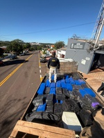 PRF apreende 2,8 toneladas de maconha e armas na BR-163