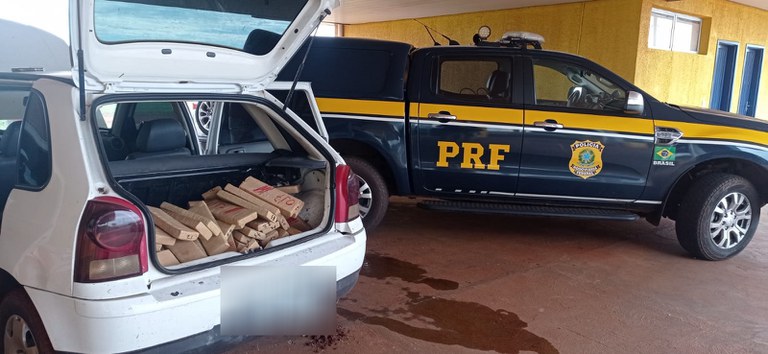 PRF apreende 74,9 Kg de maconha em Ponta Porã (MS)