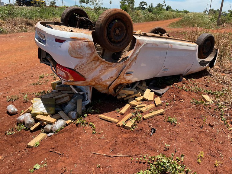 PRF apreende 309 Kg de maconha e 92,1 Kg em Rio Brilhante (MS)