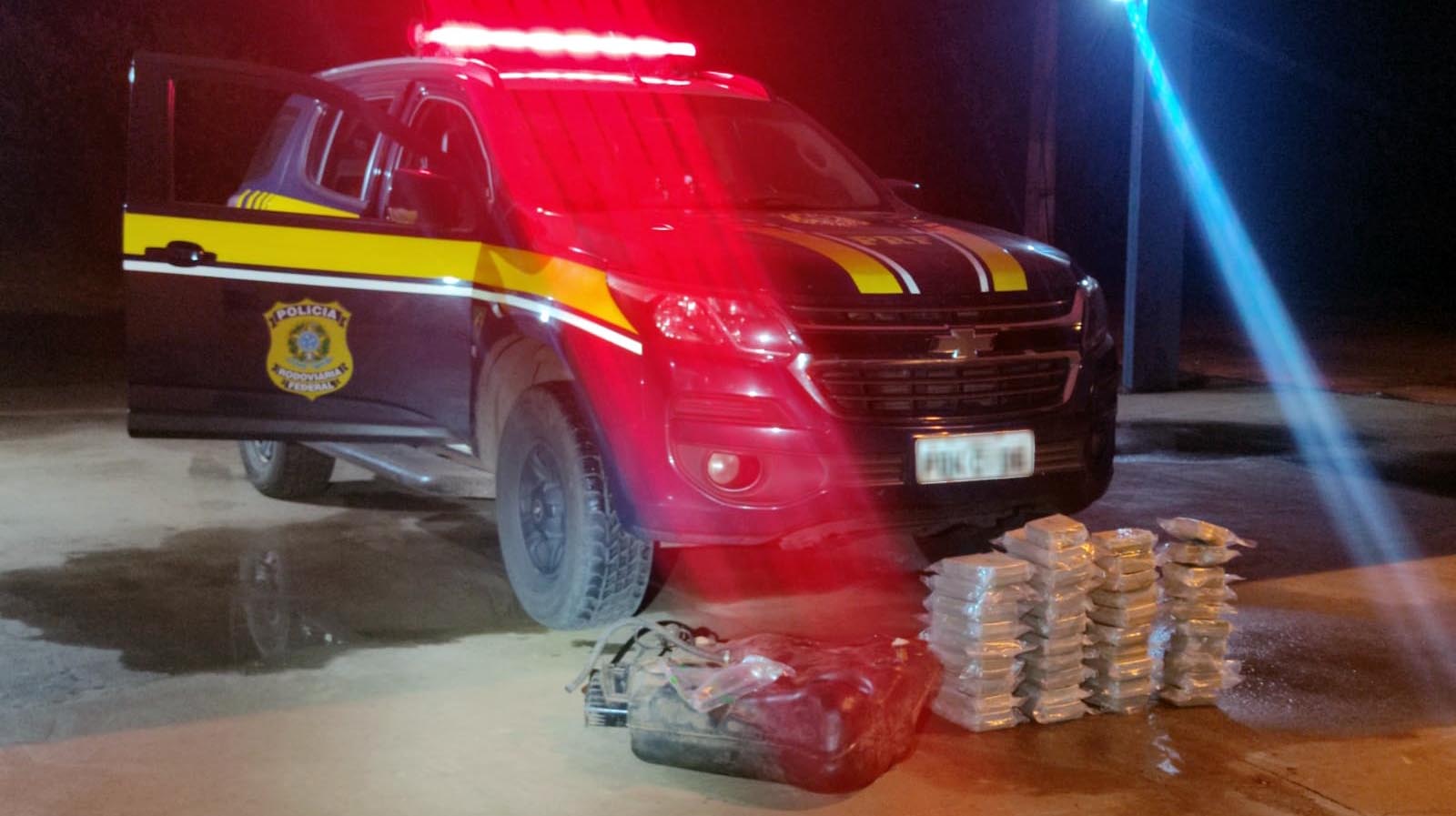 PRF apreende 35 Kg de pasta base de cocaína em Água Clara (MS)2