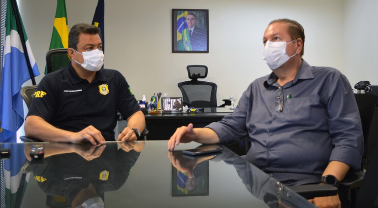 Superintendente da PRFMS recebe visita do superintendente do INCRAMS