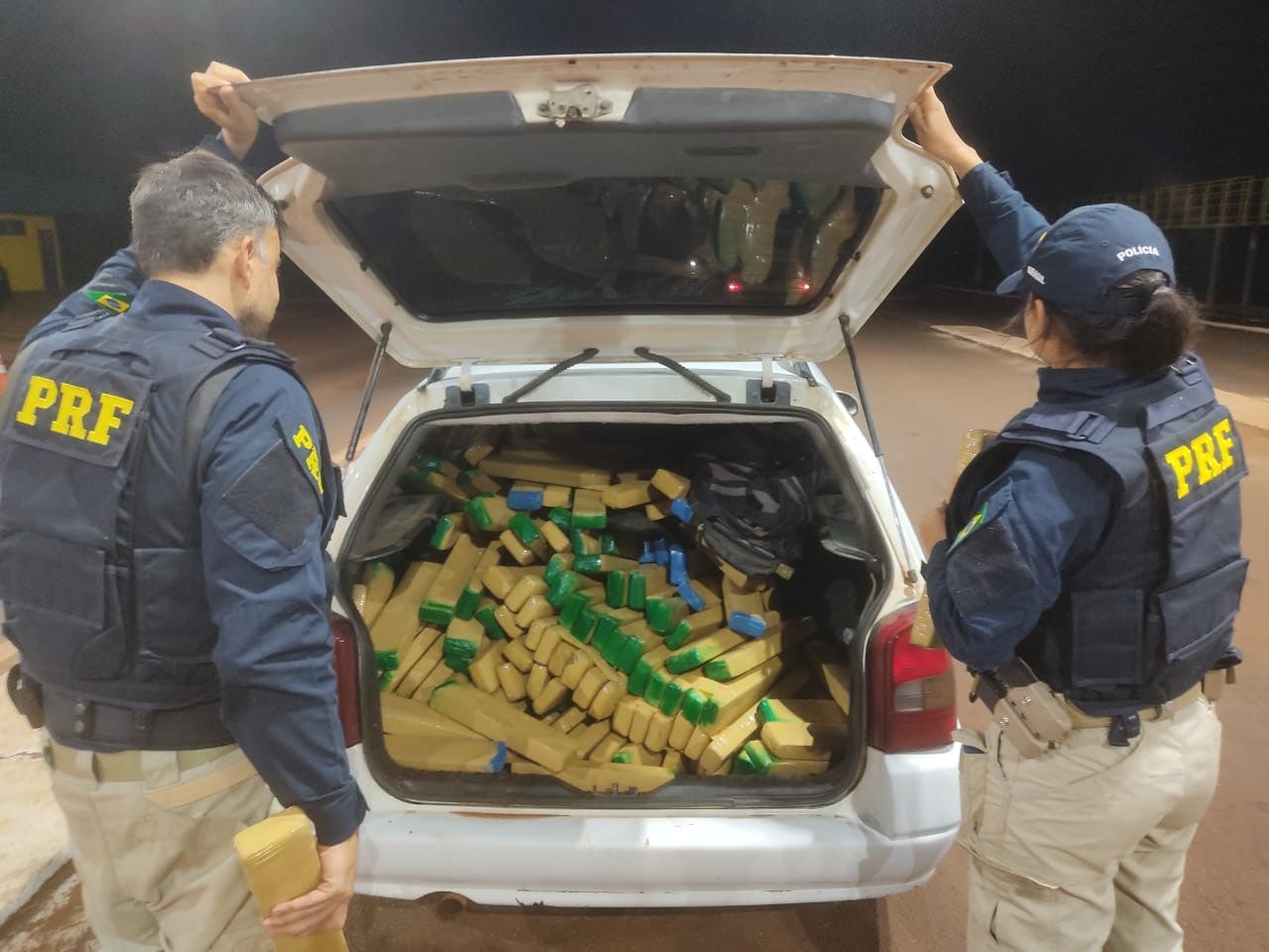 PRF apreende 530 Kg de maconha em Ponta Porã (MS)