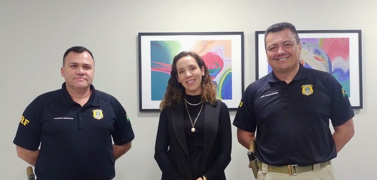 Superintendente da PRF/MS visita Procuradora-Chefe do MPT/MS em Campo Grande (MS)