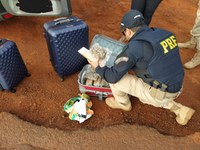 PRF apreende 13 Kg de maconha e 2 Kg de skunk em van na BR-267