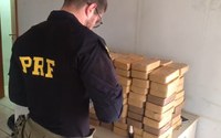 PRF apreende 211 Kg de pasta base e cloridrato de cocaína em Miranda (MS)