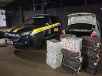 PRF apreende em Três Lagoas (MS) 3850 maços de cigarros contrabandeados