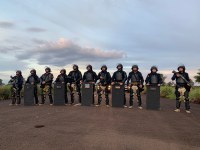 COE/MS da PRF realiza treinamento para lidar com interdição de rodovias por movimentos sociais