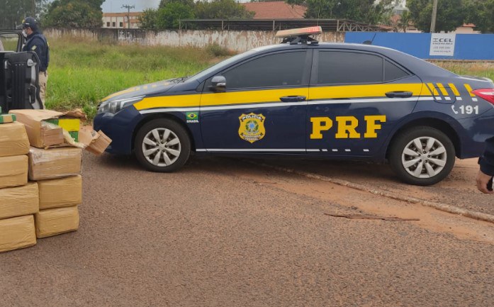 PRF apreende 199,6 Kg de maconha em Ribas do Rio Pardo (MS)
