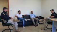 Superintendente substituto da PRF/MS recebe visita do Prefeito de Taquarussu (MS)