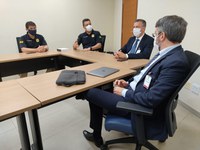 PRF no MS recebe visita do Secretário da SENAD