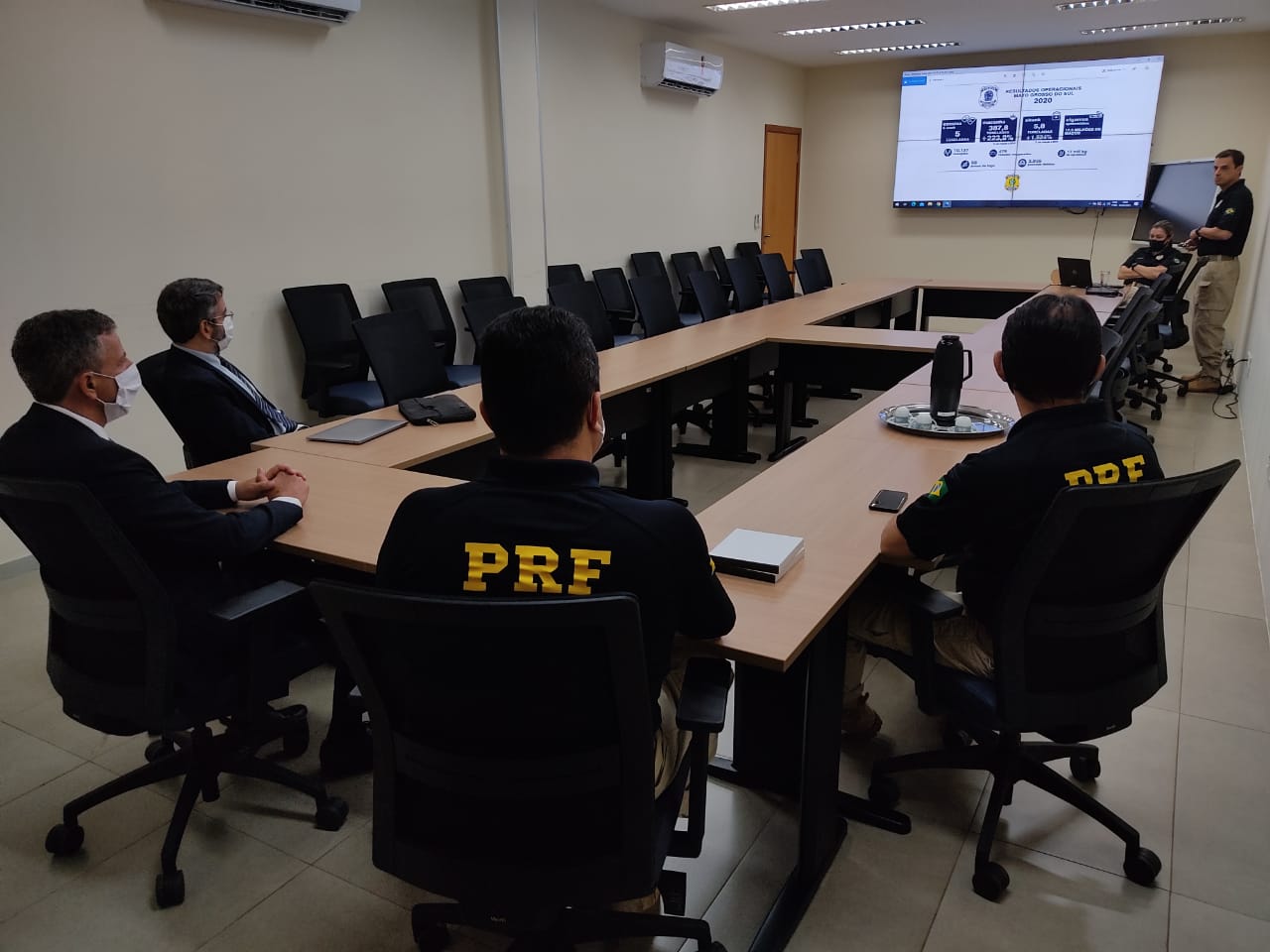 PRF no MS recebe visita do Secretário da SENAD