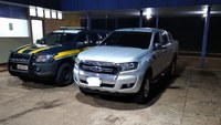 PRF recupera caminhonete em Terenos (MS)