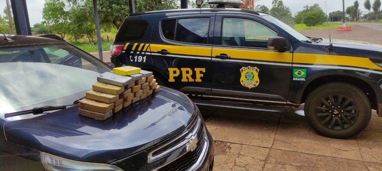 PRF apreende 26 Kg de cocaína em Terenos (MS)