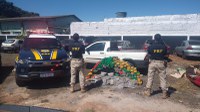 PRF apreende 312,9 Kg de maconha e 15,4 Kg de skunk em Caarapó (MS)