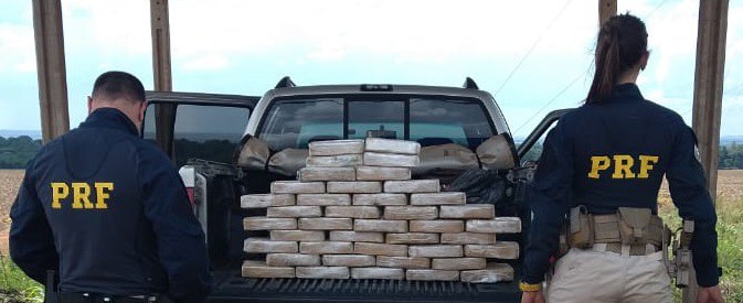 PRF apreende 39,7 Kg de pasta base de cocaína em Ponta Porã (MS)2