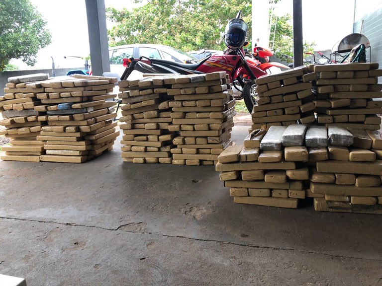 PRF apreende 524 Kg de maconha em Anastácio (MS)