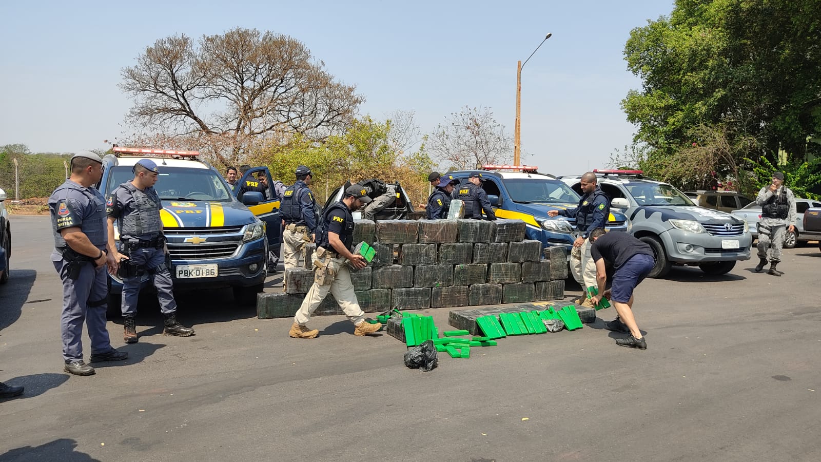 Operação conjunta apreende 671 Kg de maconha e prende motorista em Três Lagoas (MS)2