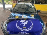 Em Cáceres/MT, PRF prende homem por porte ilegal de arma de fogo