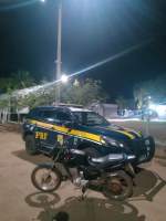 Em Cáceres-MT, PRF recupera moto adulterada