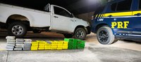 Em Peixoto de Azevedo-MT, PRF apreende 60 kg de cocaína em compartimento secreto de caminhonete