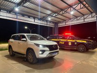 Em ação conjunta, PRF e GEFRON recuperam veículo em Comodoro-MT