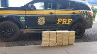 Em Poconé-MT, PRF apreende 52 kg de cocaína em caminhão boiadeiro