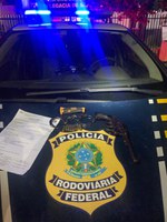Em Sapezal-MT, PRF prende homem por porte ilegal de arma de fogo e mandado de prisão em aberto