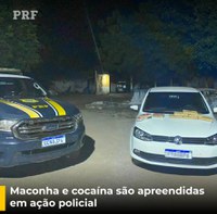 Maconha e cocaína são apreendidas em Jangada após abordagem da PRF