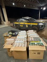 PRF apreende 5.720 maços de cigarros sem nota fiscal em Primavera do Leste (MT)