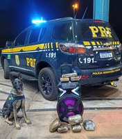 PRF apreende entorpecente durante fiscalização na BR-364 em Santo Antônio do Leverger (MT)