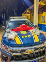 PRF apreende mais de 14 kg de drogas durante fiscalização na BR-070 em Primavera do Leste (MT)